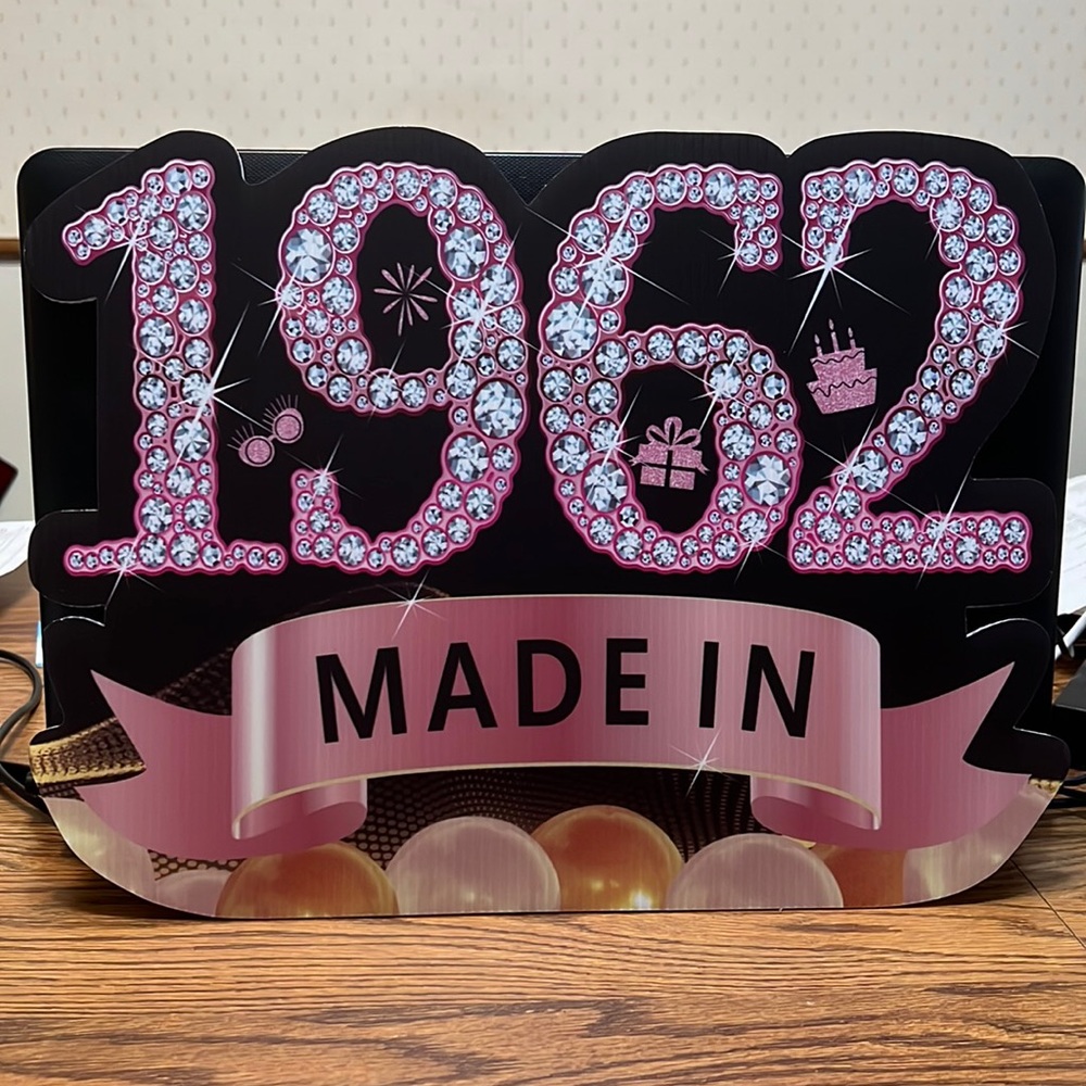FREE Made in 1962 Sign